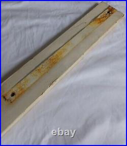 Vintage barber shop wooden sign advertising painted plaque rustic haircut shave