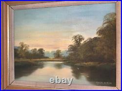 Vintage framed signed original oil painting on Canvas Maurice Coveney