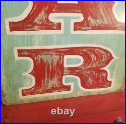 Vintage look Old Style Hand Painted Bar Sign hot rod garage art Weathered Patina