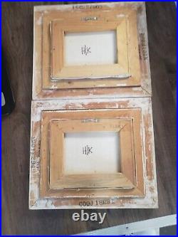 Vintage marie charlot original oil painting framed and signed