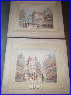 Vintage marie charlot original oil painting framed and signed