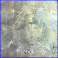 Vintage oil painting portrait woman Signed Vernier 25x21 Inches