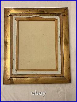 Vintage original Frank Lean oil painting Still Life Violin Books signed Framed