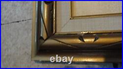Vintage painting on silk chinese bird floral signed seal mark hand made frame