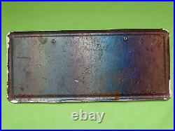 Vintage sign tin paint, painted with paint ATTENTION FIRE HAZARDOUS No. G1