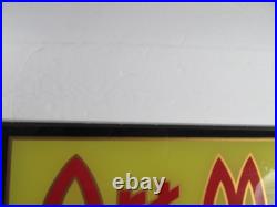 Vtg Art Metal Furniture Manufacture Reverse Painted Glass Sign Jamestown NY Deco