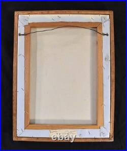 Vtg Beautiful Woman Art Nouveau Style, Oil Painting, Signed by Morgan, 17 x 13