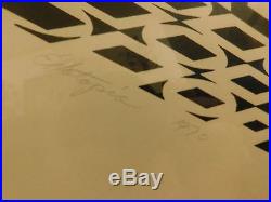 Vtg Dated 1970 Roy Ahlgren Exatopia Signed Ltd Ed Silkscreen Mid Century Modern