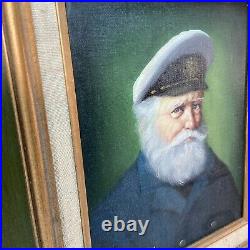 Vtg David Pelbam Nautical Sea Captain EYES FOLLOW YOU! Original Painting Signed