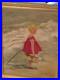 Vtg Dorothy Woropay Oil Painting Girl On Beach WithBasket Signed Original