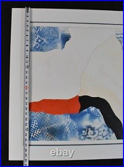 Vtg. Erotic Large Original Mixed Painting Signed by Hayden, 30 x 37.5