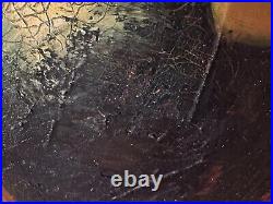 Vtg. Fine Art Heavy Impasto Hand Painted Oil Still Life SIGNED MYSTERY ARTIST