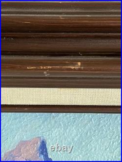 Vtg Framed Landscape Painting Tetons Jackson Hole Signed Anna R Spiess Utah