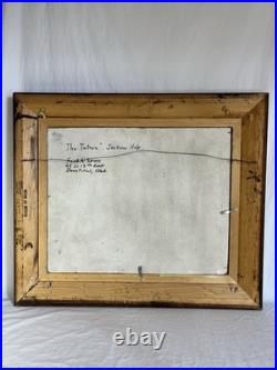 Vtg Framed Landscape Painting Tetons Jackson Hole Signed Anna R Spiess Utah