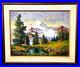 Vtg Frances Trusdell Mount Baker Baker Lake Signed Original Oil Painting 23x19