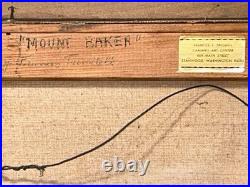 Vtg Frances Trusdell Mount Baker Baker Lake Signed Original Oil Painting 23x19