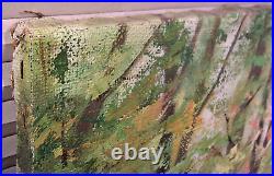 Vtg French Impressionist Style Landscape Painting Figures Park Signed Martinek