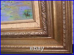 Vtg Impressionist Oil Painting on Canvas Yoli Yolanda Razzetto Signed Framed