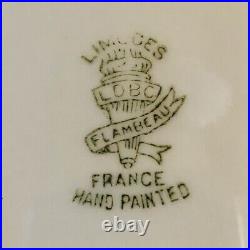 Vtg Limoges Hand Painted Art Deco Maidens Portrait Plaque Charger Signed Dubois