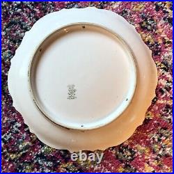 Vtg Limoges Hand Painted Art Deco Maidens Portrait Plaque Charger Signed Dubois