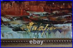 Vtg. MOSCOW KREMLIN, signed & original oil painting from Russia, 22x30, 2015