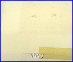 Vtg Martha Wahlert Cat Art Wallpaper from France Original Watercolor Signed