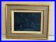 Vtg Mid Century 1966 Oscar Parra Signed Oil Painting Tarde Azul Blue Afternoon