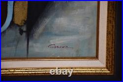 Vtg. Oil Painting of a Still Life with a Violin and Sheet Music, signed by GRACE