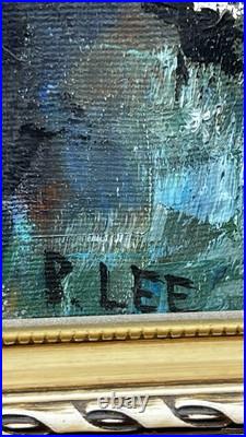 Vtg Original MCM Abstract Motion ArtHorse Painting Signed P. Lee Framed Wall Art Vtg Original MCM Abstract Motion ArtHorse Painting Signed P. Lee Framed Wall Art