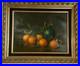 Vtg Original Oil Painting Framed Signed Still Life Oranges Salvatore Langella