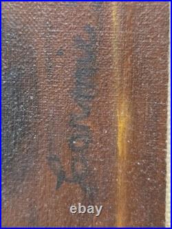 Vtg. Original framed oil painting on canvas. Pewter objects still life. Signed Vtg. Original framed oil painting on canvas. Pewter objects still life. Signed