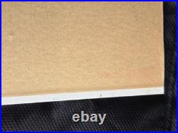 Vtg. Original painting boat at dock, maybe New England. Signed, on board