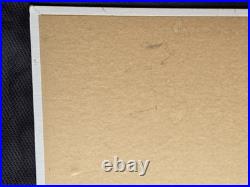 Vtg. Original painting boat at dock, maybe New England. Signed, on board