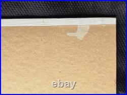 Vtg. Original painting boat at dock, maybe New England. Signed, on board