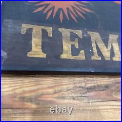 Vtg Painted Temperance Prohibition Eagle Wall Tavern Bar Sign Americana Folkart