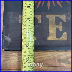Vtg Painted Temperance Prohibition Eagle Wall Tavern Bar Sign Americana Folkart