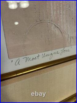 Vtg Patricia Beatty A Most Unique Love'91 Signed Original Painting Art Deco