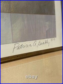 Vtg Patricia Beatty A Most Unique Love'91 Signed Original Painting Art Deco