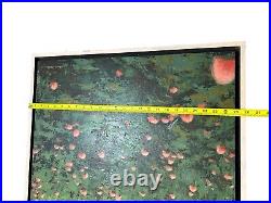 Vtg Paul Miller Impressionism Oil Painting Flowers Field Landscape Signed 1967