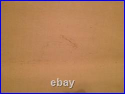 Vtg Possibly Antique Japanese Signed Scroll Painting of Man Samurai or Military