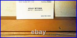 Vtg SEASCAPE Oil Canvas Painting Beach View Signed Antique 1972 Original FL 20C