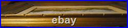 Vtg SEASCAPE Oil Canvas Painting Beach View Signed Antique 1972 Original FL 20C