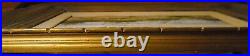Vtg SEASCAPE Oil Painting on Canvas JOAN RIVERS Signed Beach Ocean Scene 24 x 16