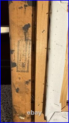 Vtg Signed David Pelbam Canvas Oil Painting Sea Captain 8x10 Wood Framed 14x16