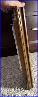 Vtg Signed David Pelbam Canvas Oil Painting Sea Captain 8x10 Wood Framed 14x16