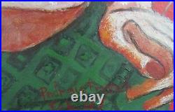 Vtg Signed Padraic Patty French (1925-2012) Framed Oil Abstract Nude Painting