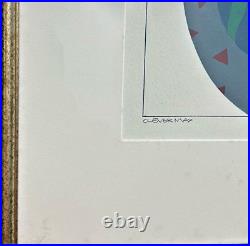 Vtg Van Eno Original Acrylic Painting Titled Clever Max Fashion Pencil Signed