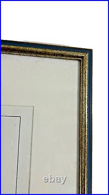 Vtg Van Eno Original Acrylic Painting Titled Clever Max Fashion Pencil Signed