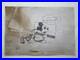 WALT DISNEY drawing and painting on old paper signed stamped vintage
