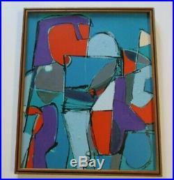 Walker Vintage Contemporary Modernism Painting Abstract Bold Modernism Cubism